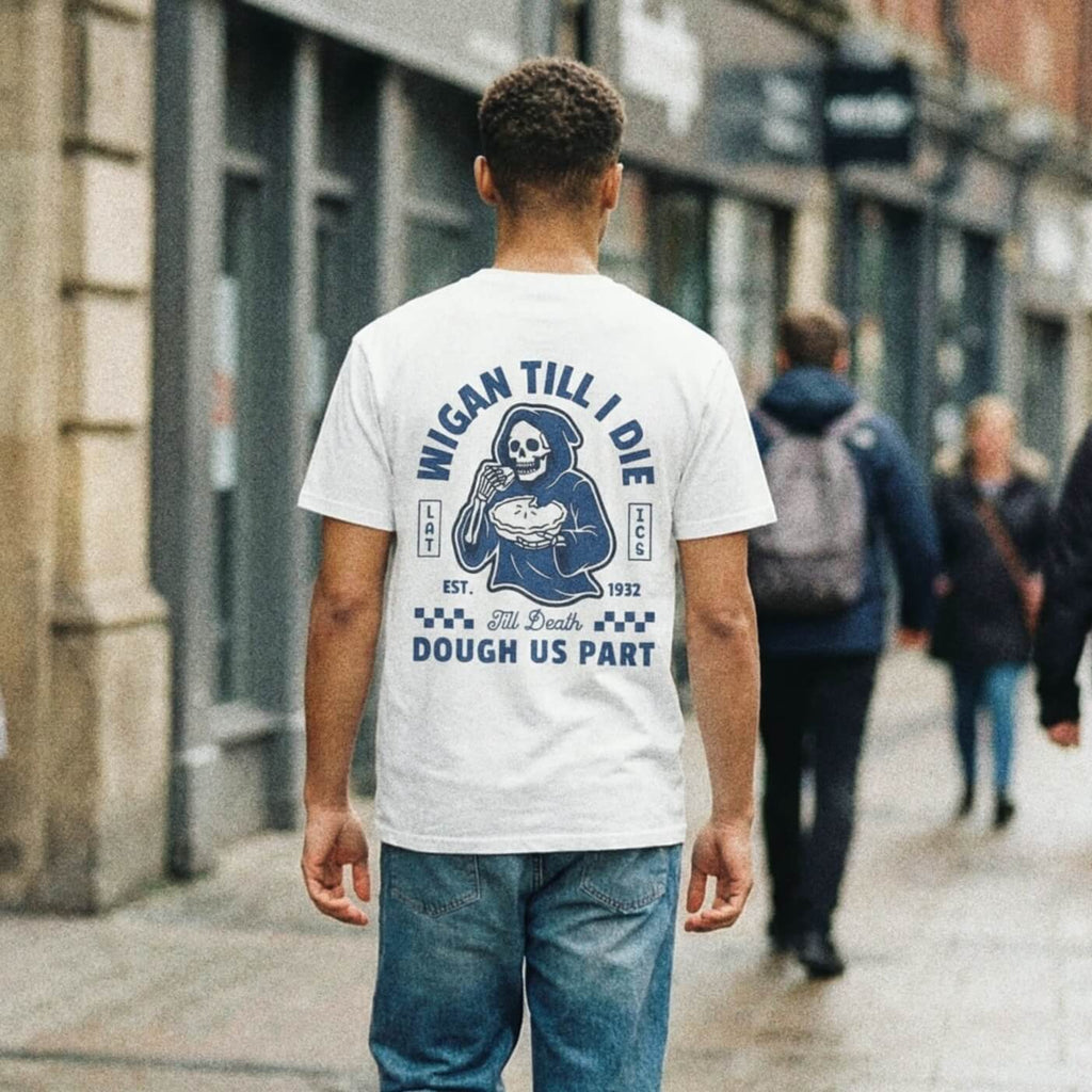 Wigan Till I Die White Tee