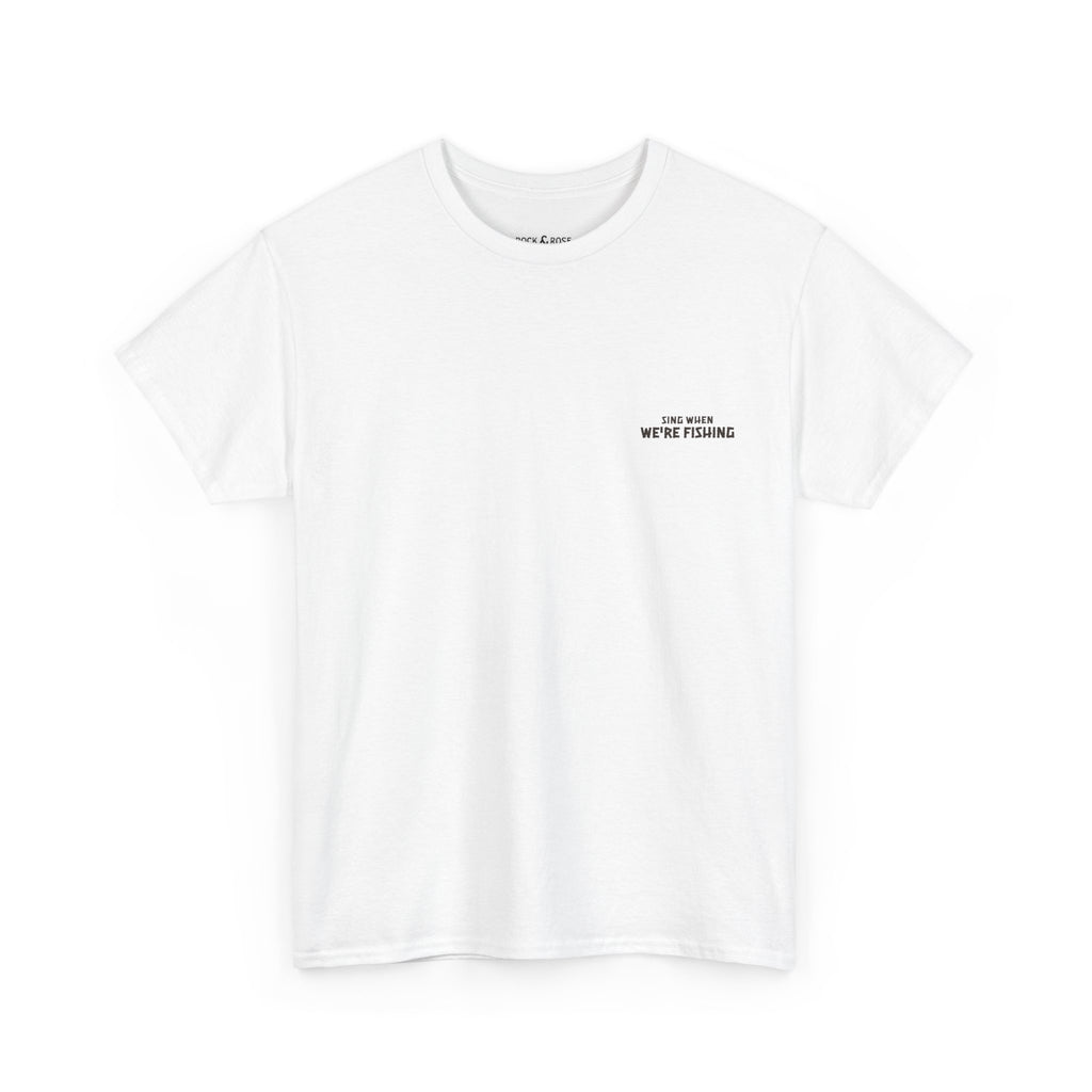 Grimsby Sing When We're Fishing White Tee