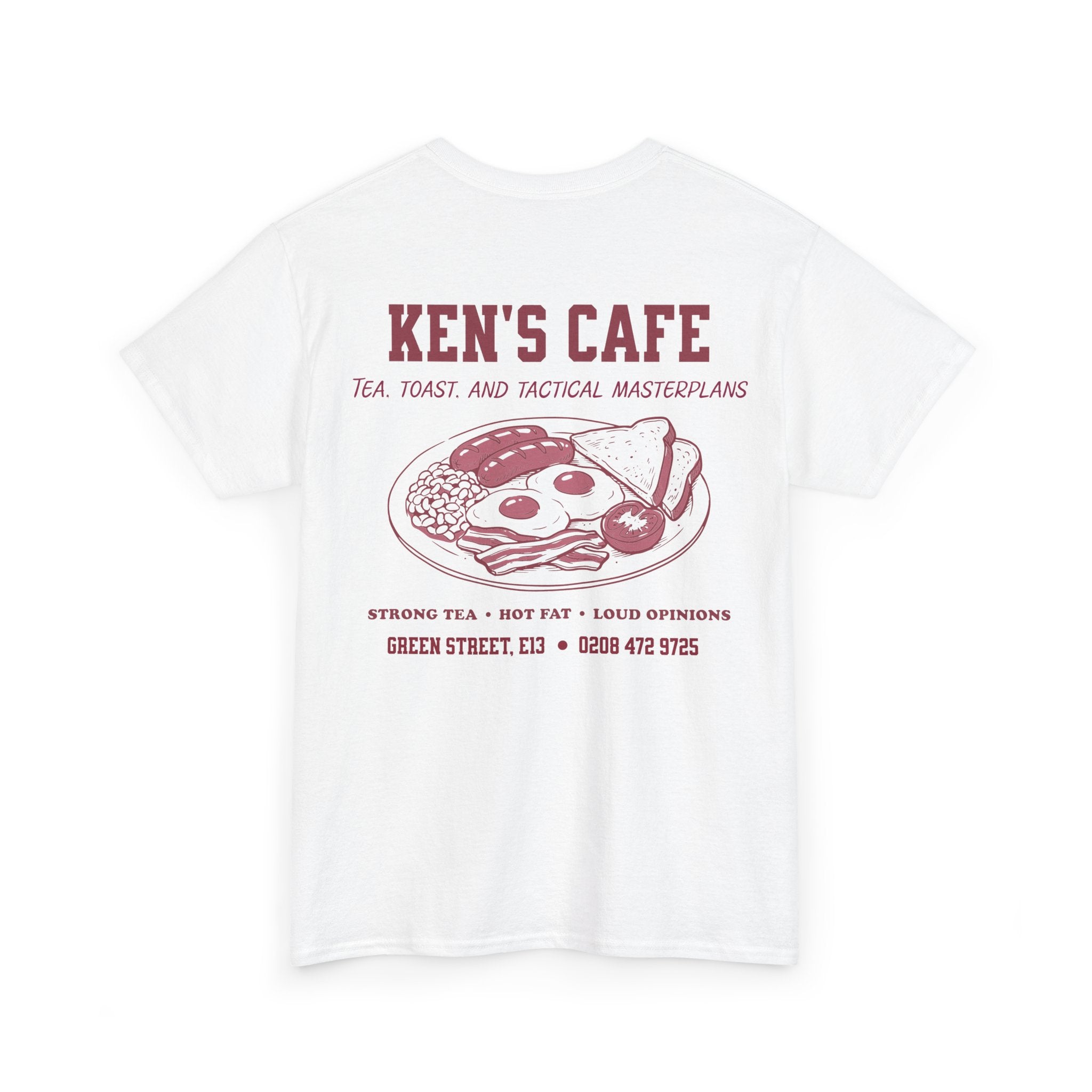 West Ham Ken's Cafe White & Claret Tee