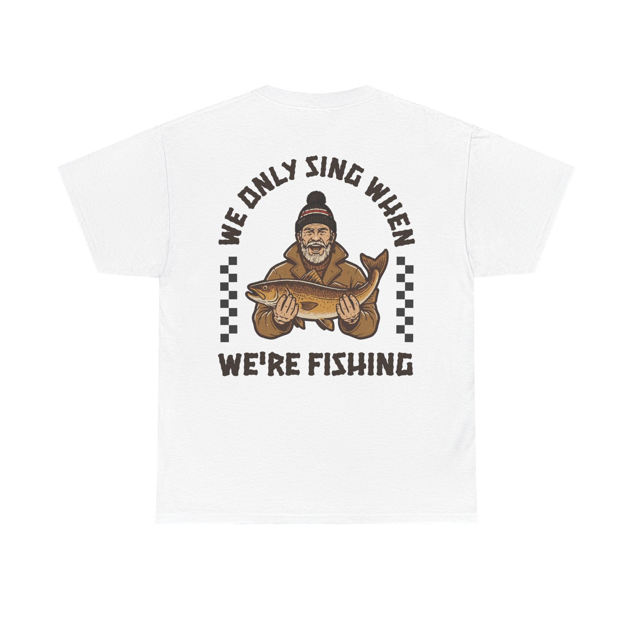 Grimsby Sing When We're Fishing White Tee