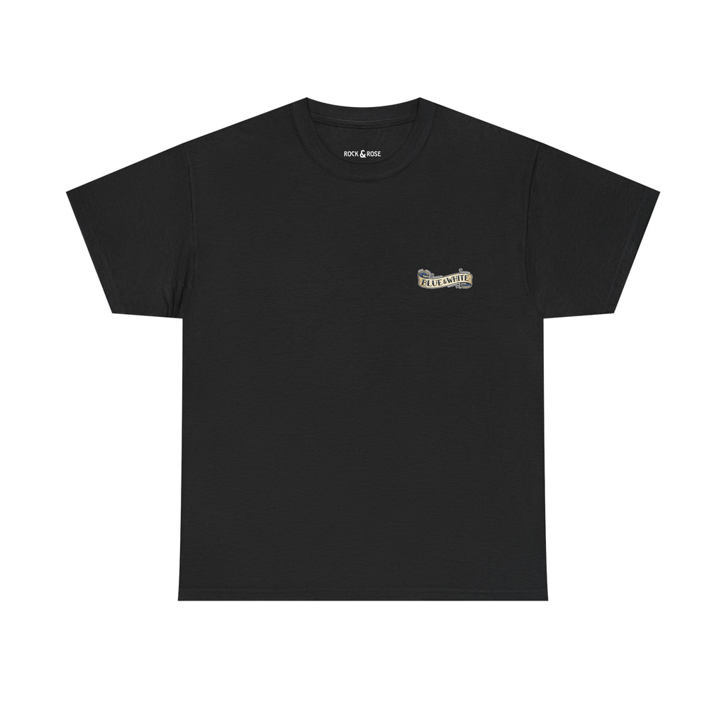 Wigan Blue & White Army Black Tee