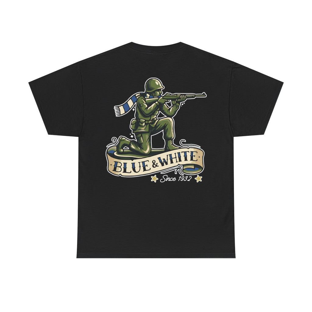 Wigan Blue & White Army Black Tee