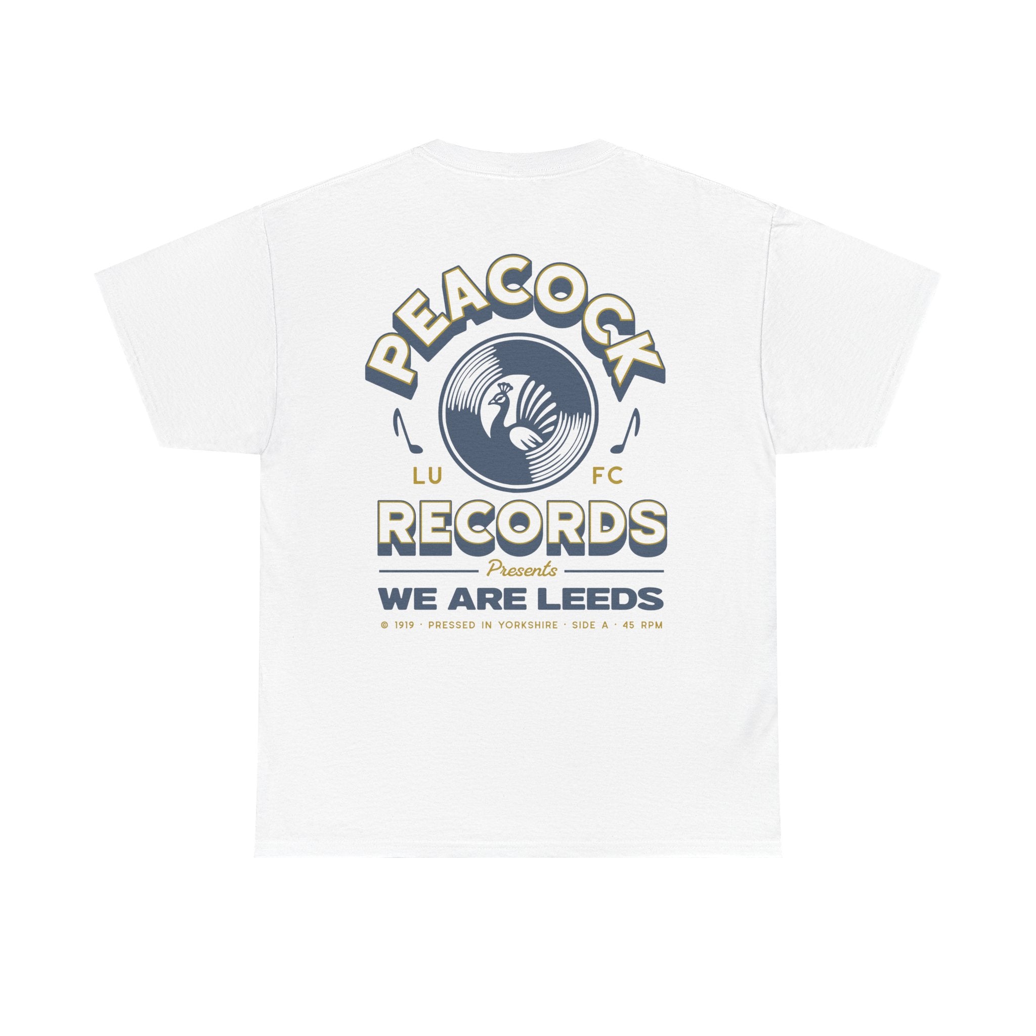 Leeds Utd Peacock Records White Tee