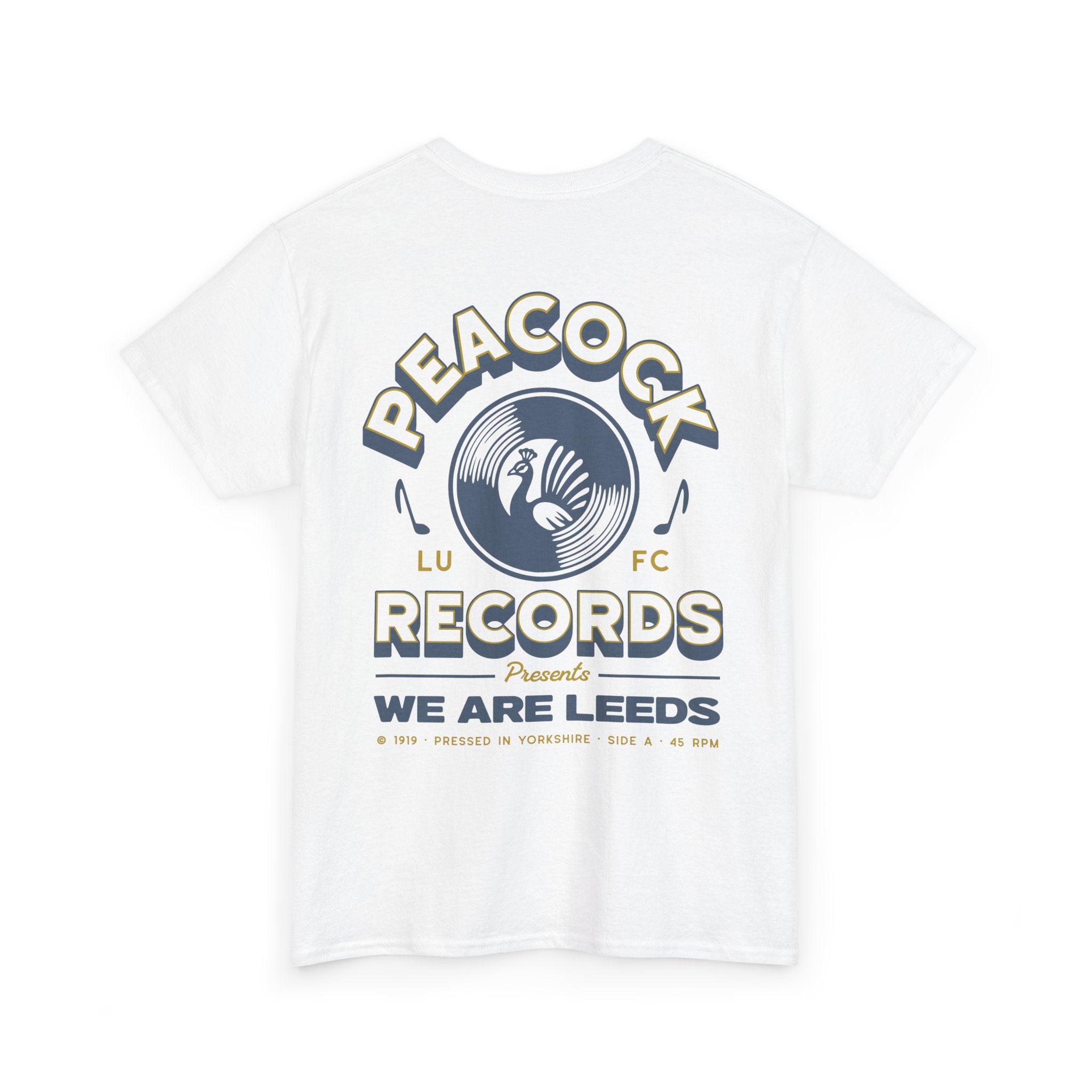 Leeds Utd Peacock Records White Tee