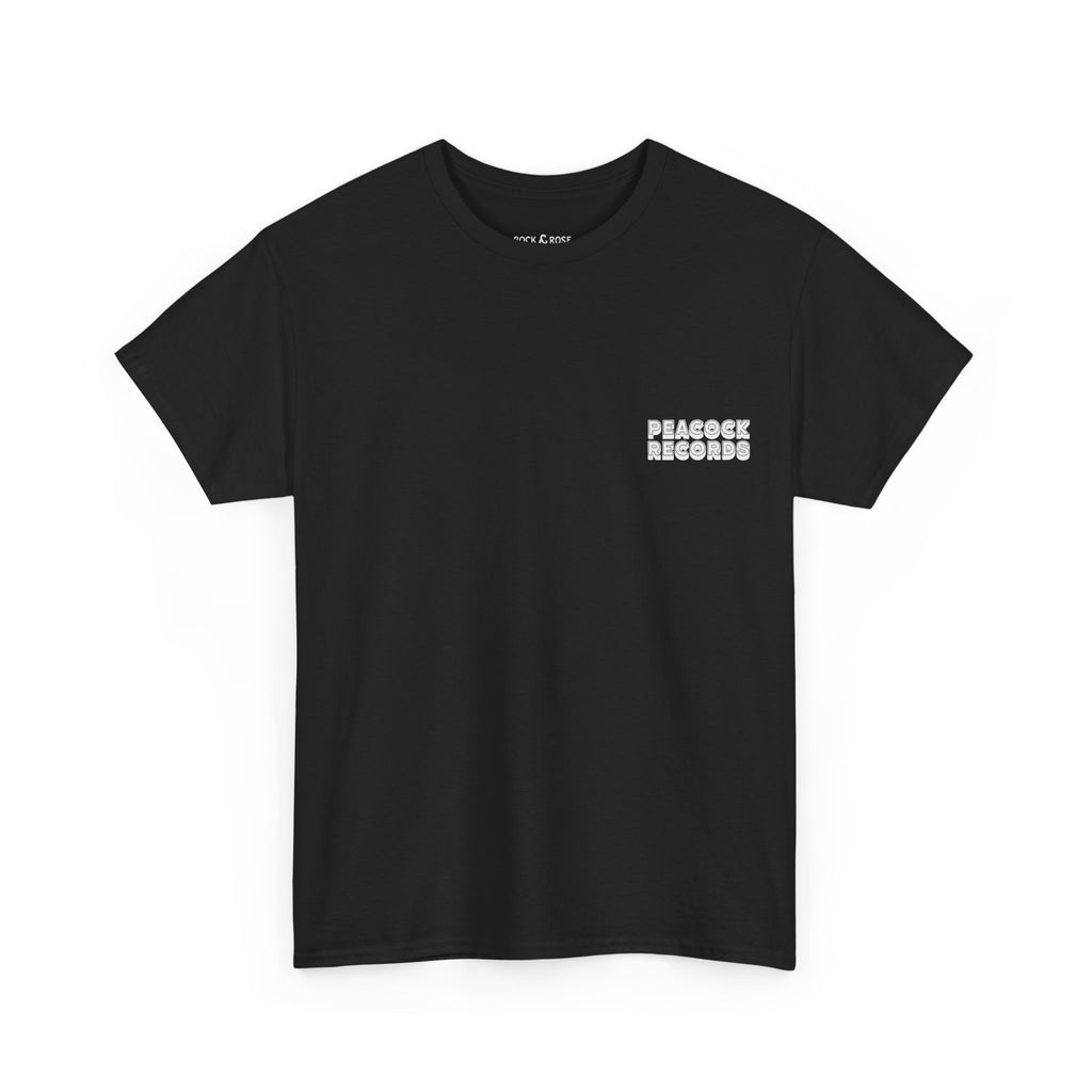 Leeds Utd Peacock Records Black Tee