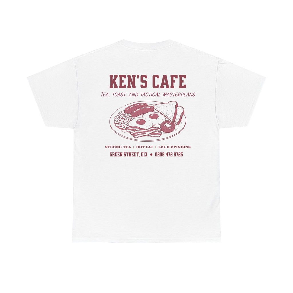 West Ham Ken's Cafe White & Claret Tee