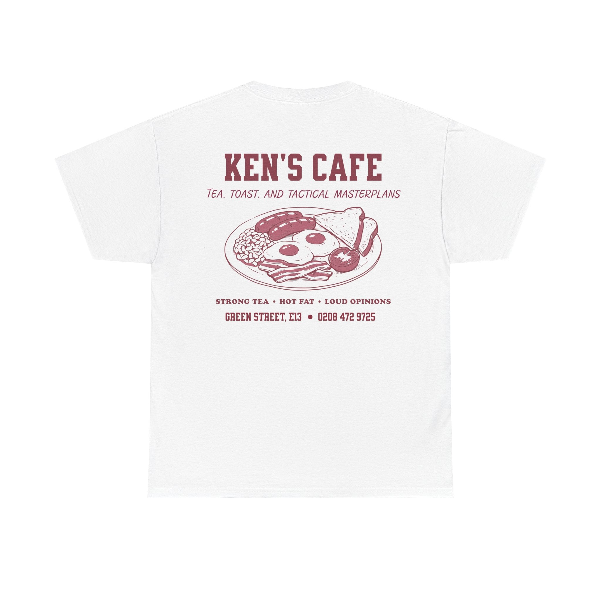 West Ham Ken's Cafe White & Claret Tee