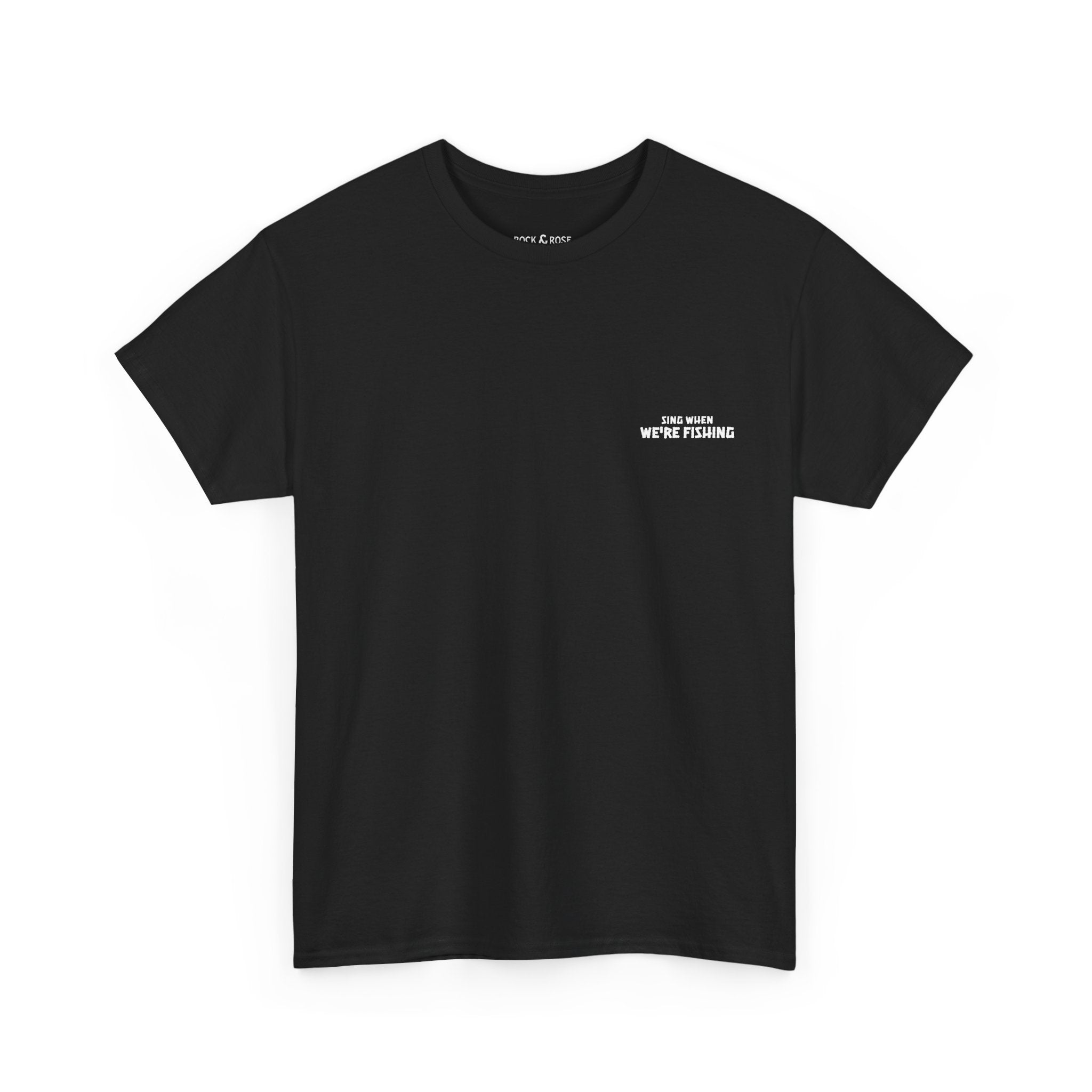 Grimsby Sing When We're Fishing Black Tee