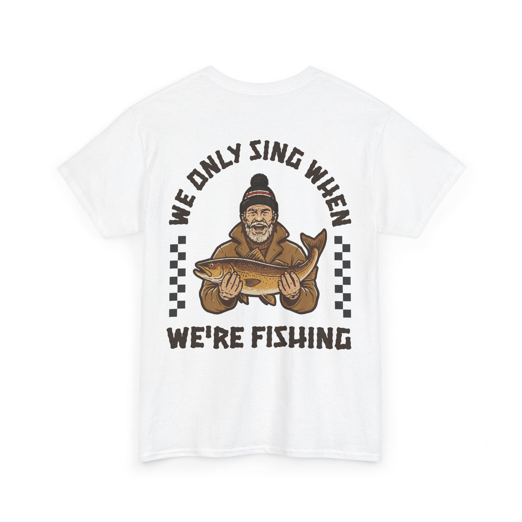 Grimsby Sing When We're Fishing White Tee
