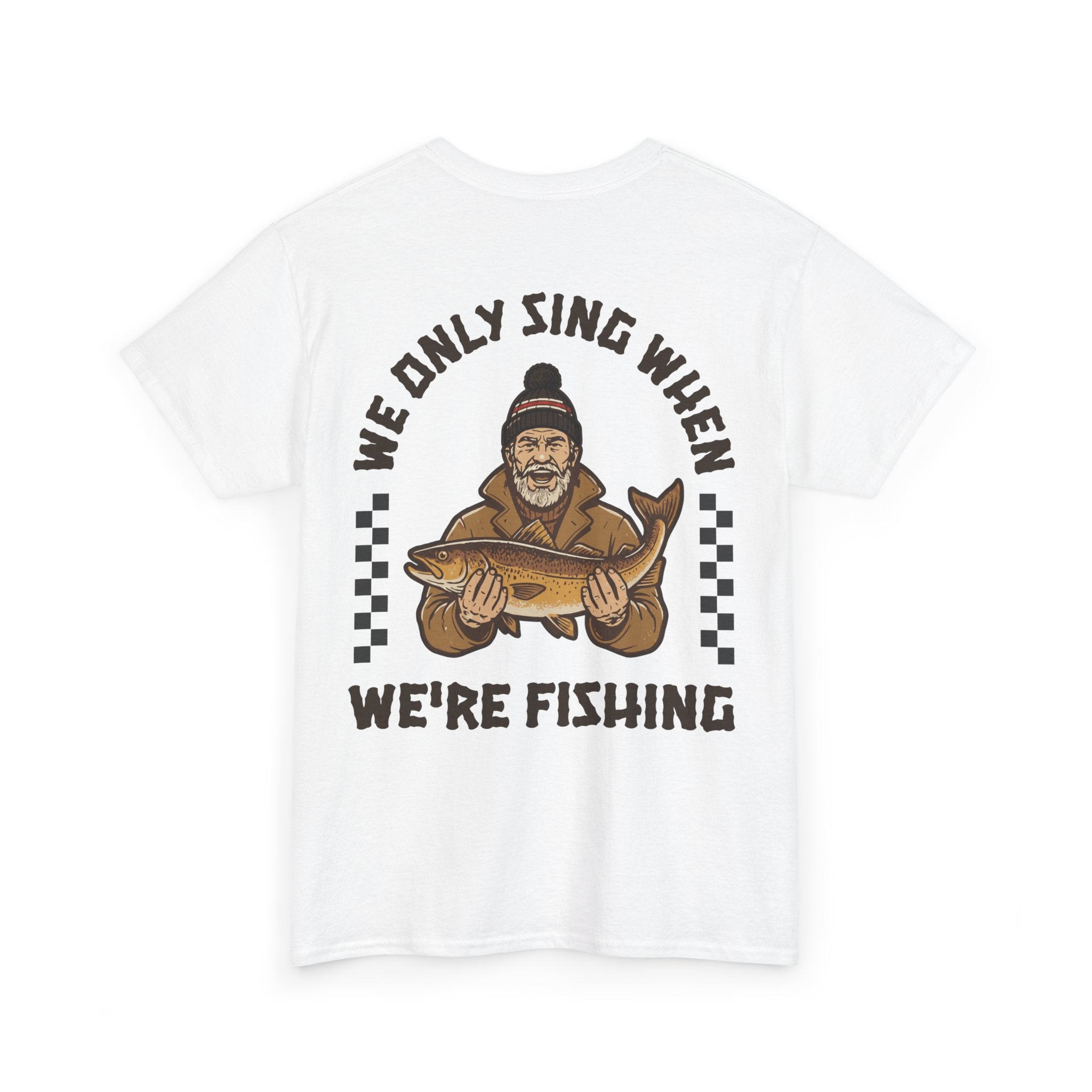 Grimsby Sing When We're Fishing White Tee