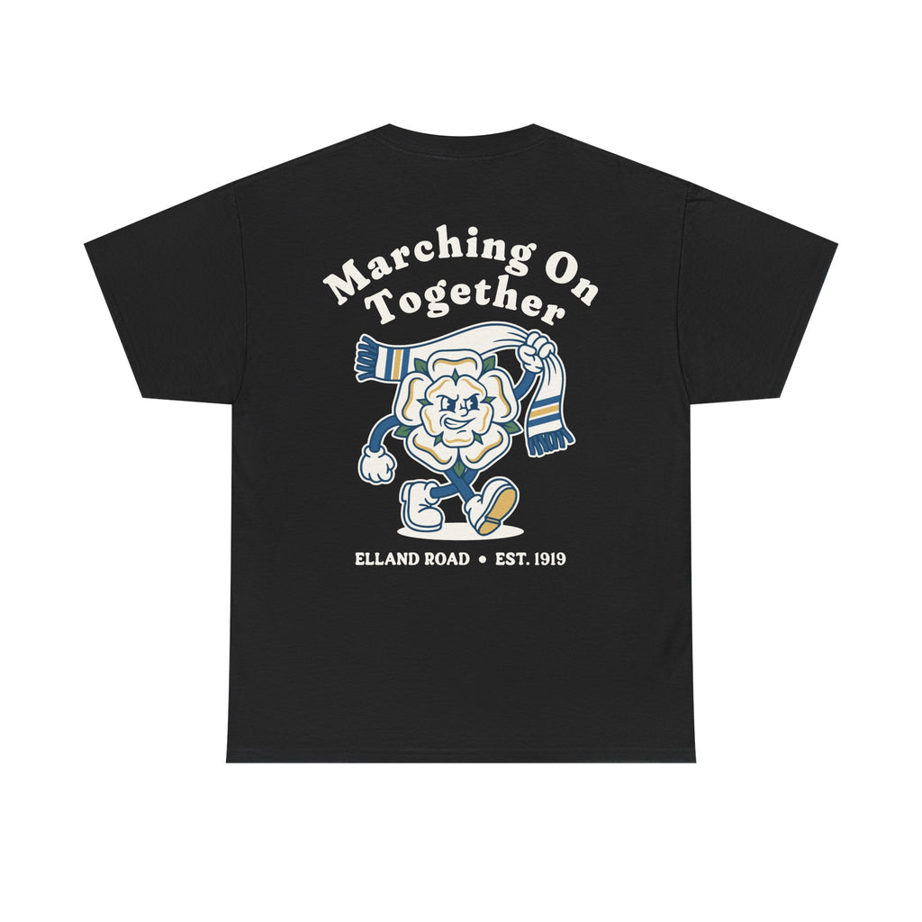 Leeds Utd Marching On Together Black Tee