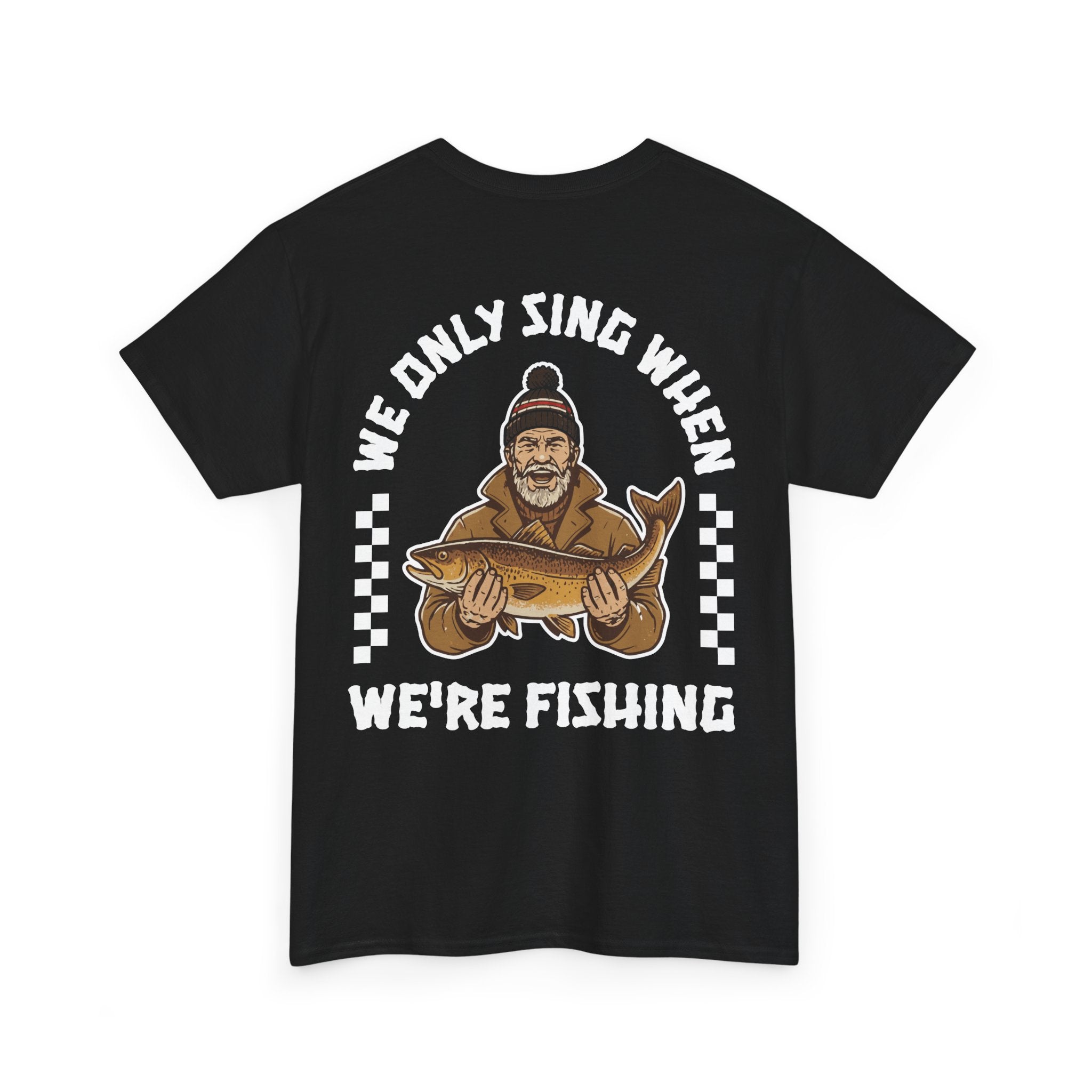 Grimsby Sing When We're Fishing Black Tee
