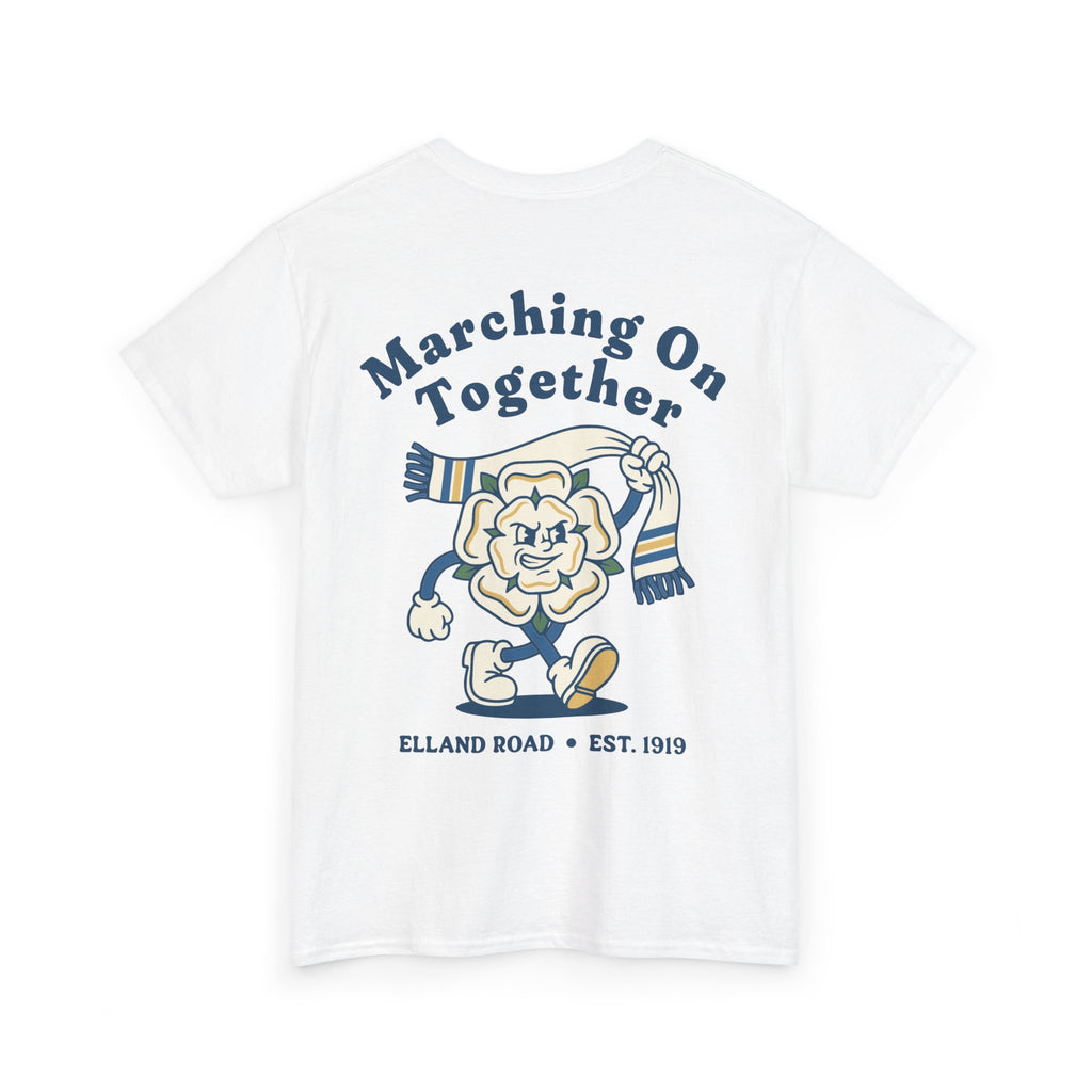 Leeds Utd Marching On Together White Tee