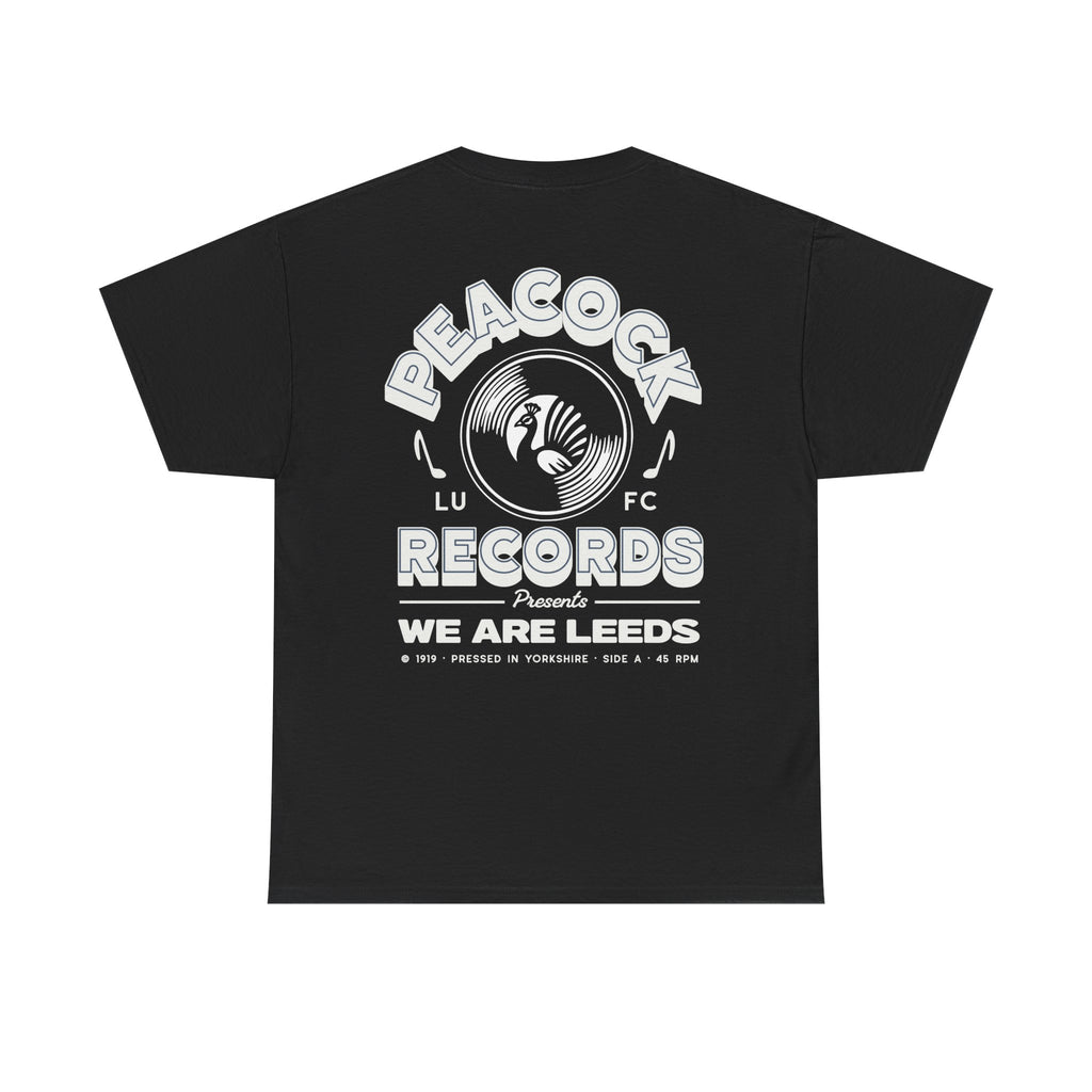 Leeds Utd Peacock Records Black Tee