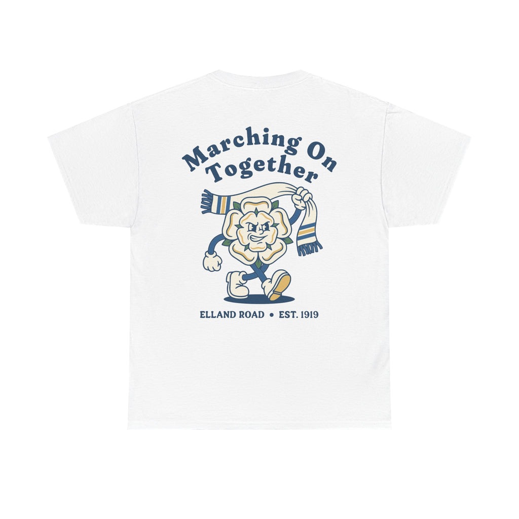 Leeds Utd Marching On Together White Tee
