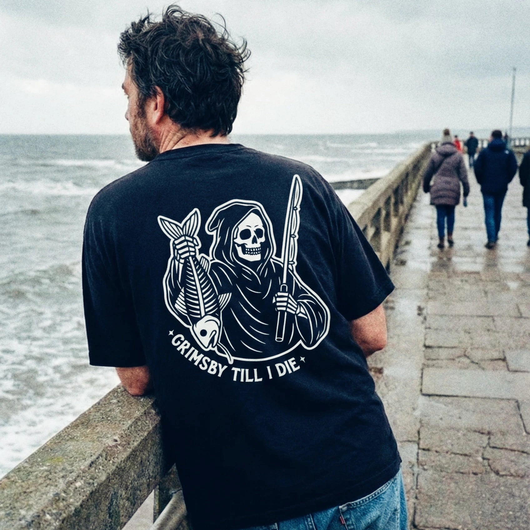 Grimsby Till I Die Black Tee