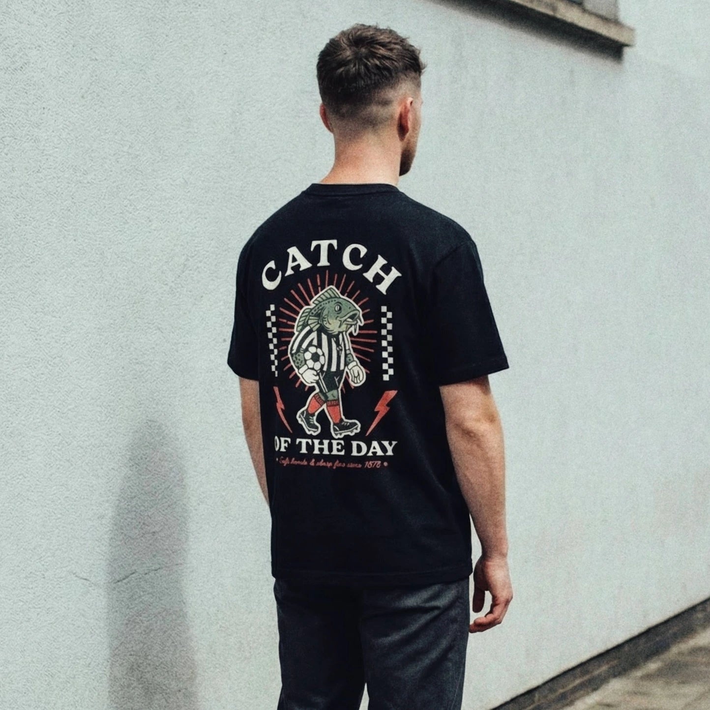 Grimsby Town Catch of the Day Black Tee