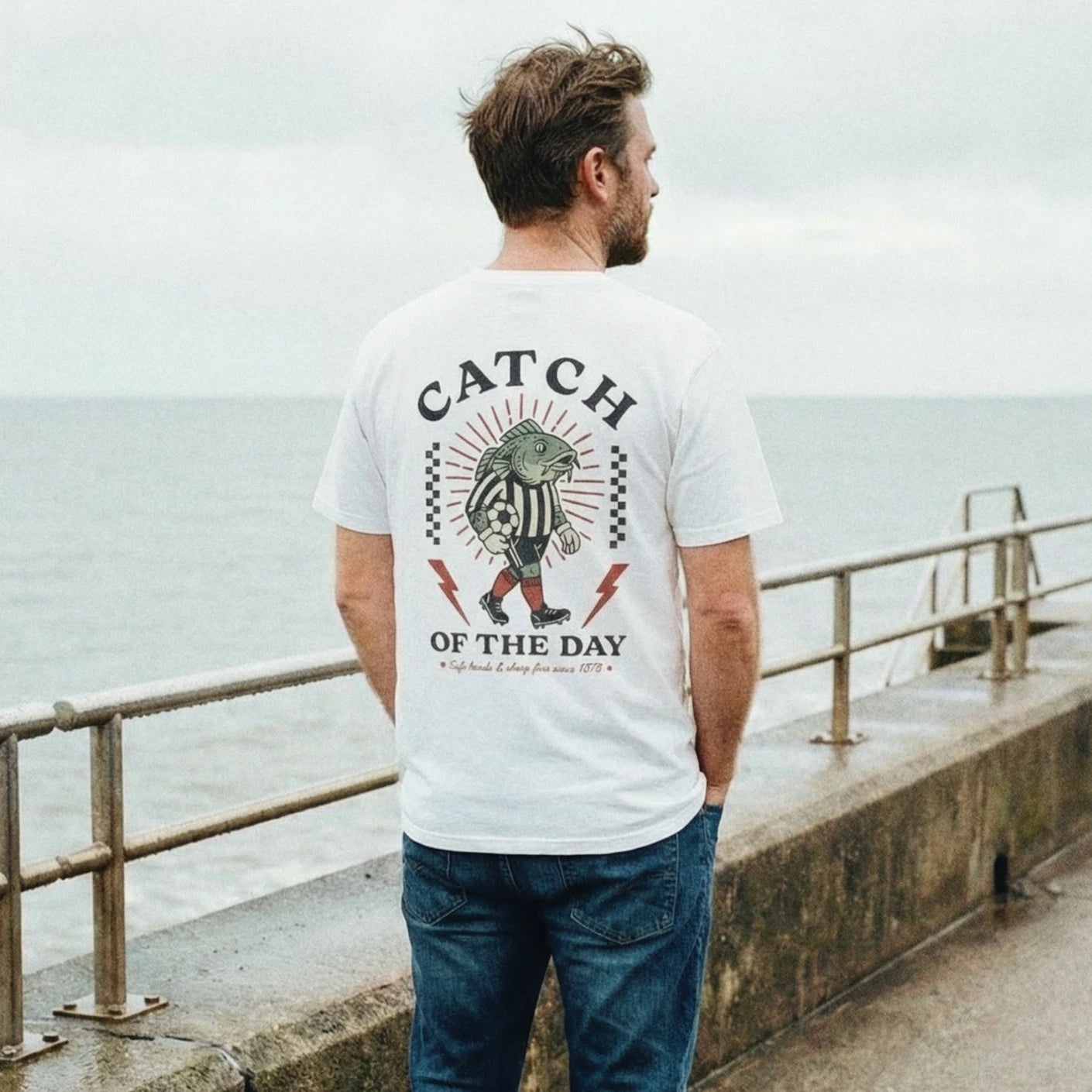 Grimsby Town Catch of the Day White Tee