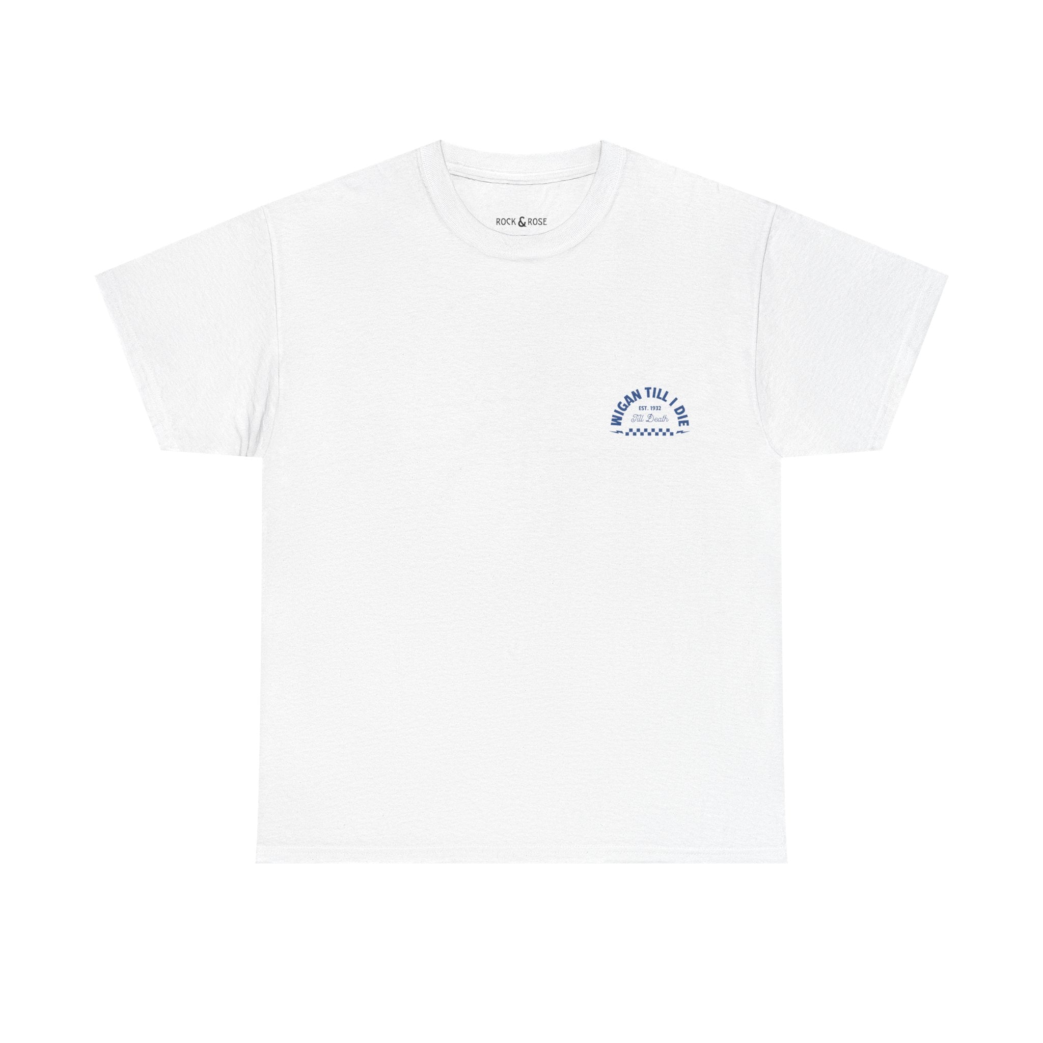 Wigan Till I Die White Tee
