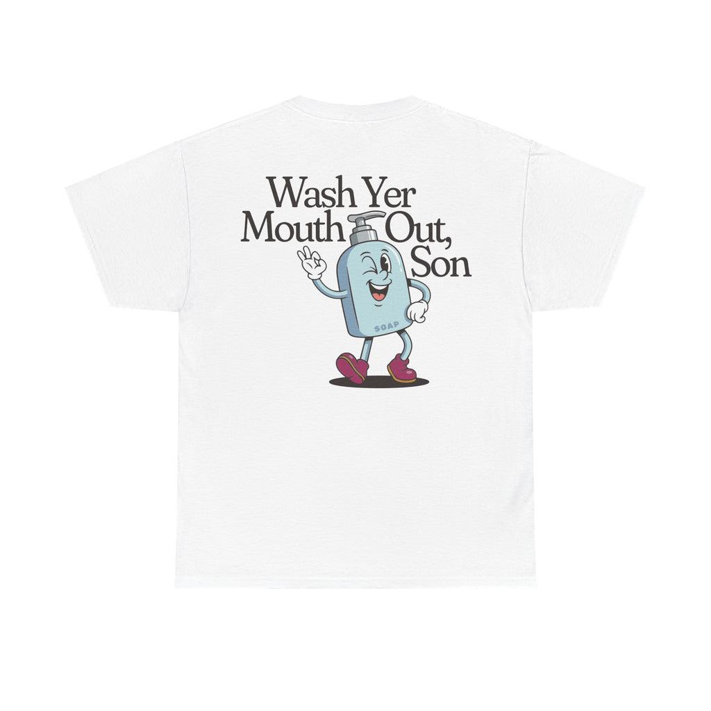 Bradford Wash Yer Mouth Out White Tee