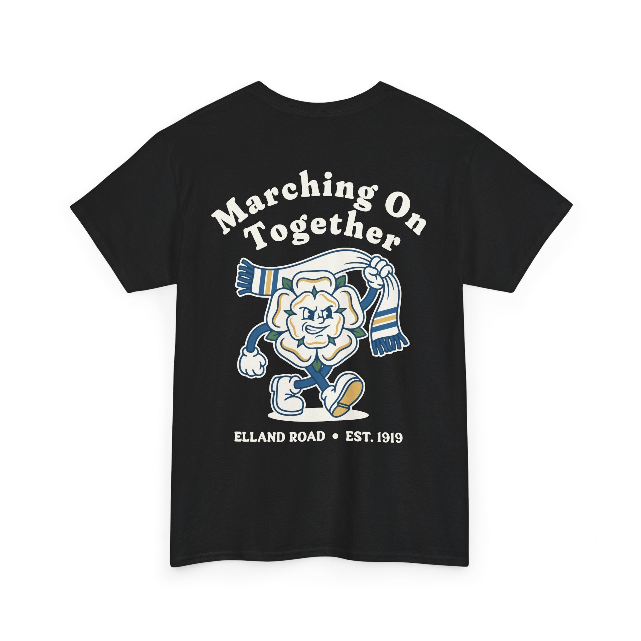 Leeds Utd Marching On Together Black Tee