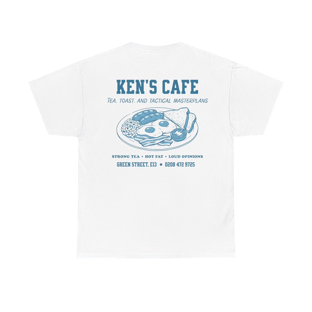 West Ham Ken's Cafe White & Blue Tee