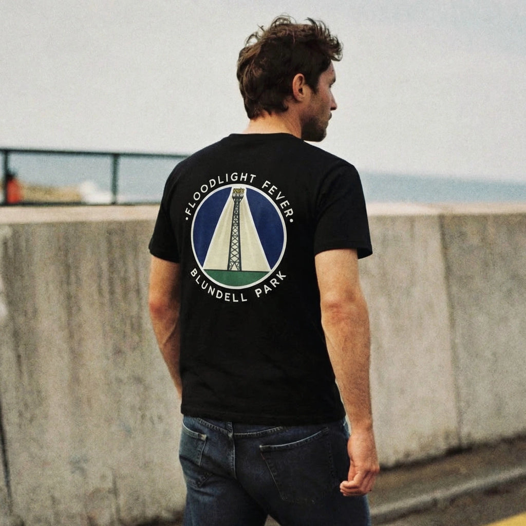Grimsby Town Floodlight Fever Black Tee
